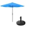 Pure Garden 9-Foot Patio Umbrella with Base, Brilliant Blue 50-LG1033B - alternate 3
